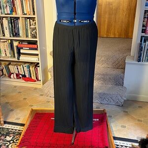 Elegant Black Pleated Palazzo Pants